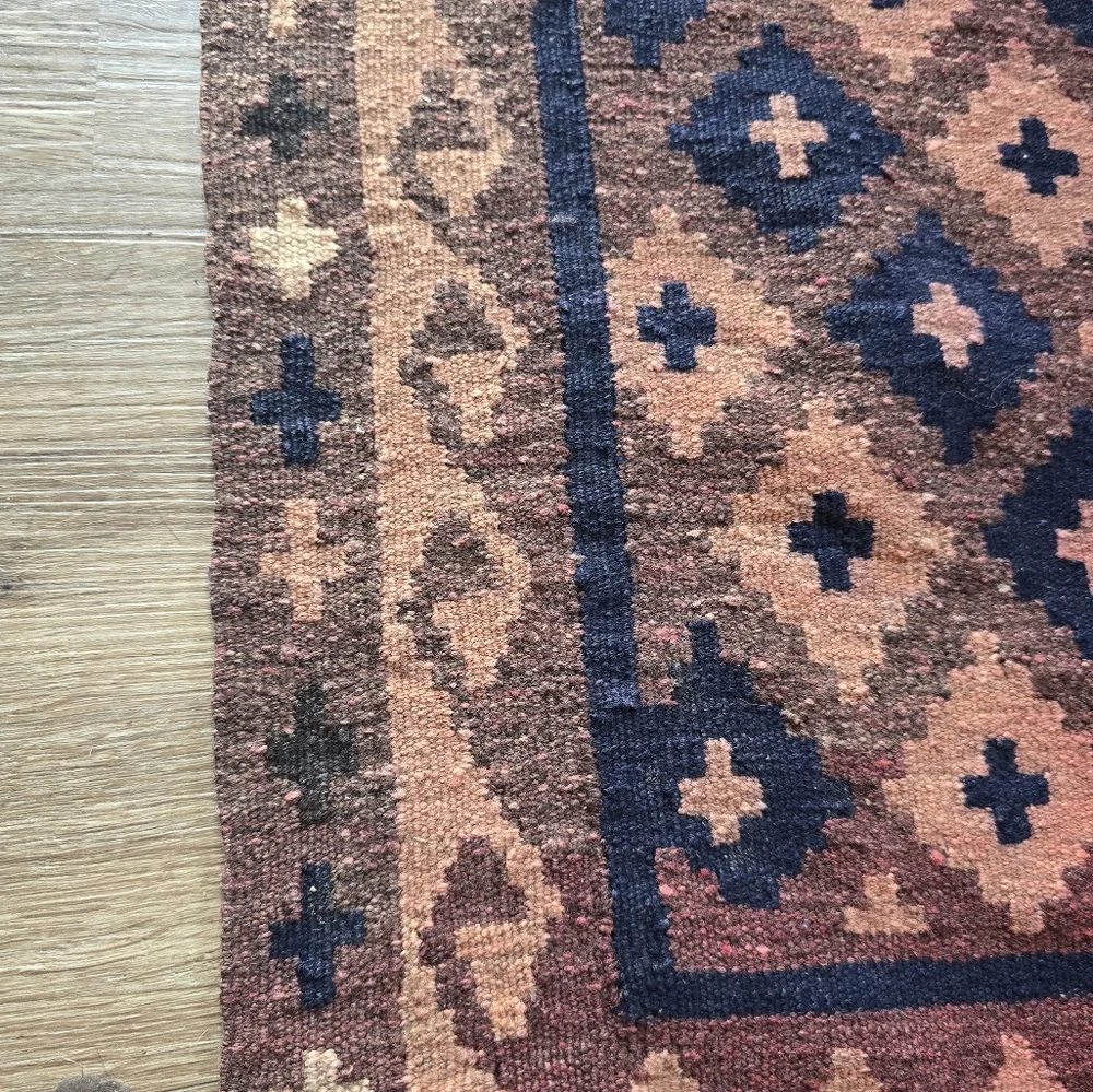 Kilim Labijar RARE Rug from Afghanistan made of sheep's wool